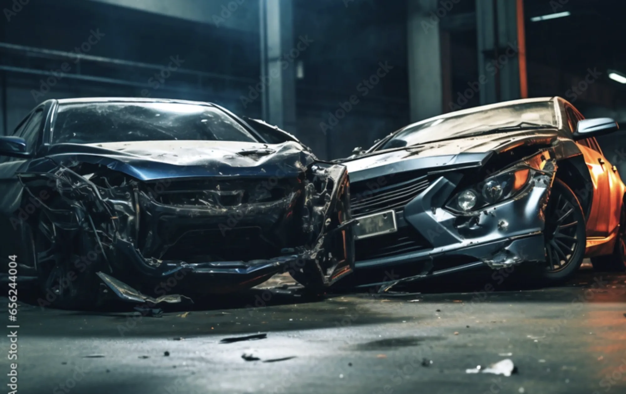 Car Crash Stock Photo